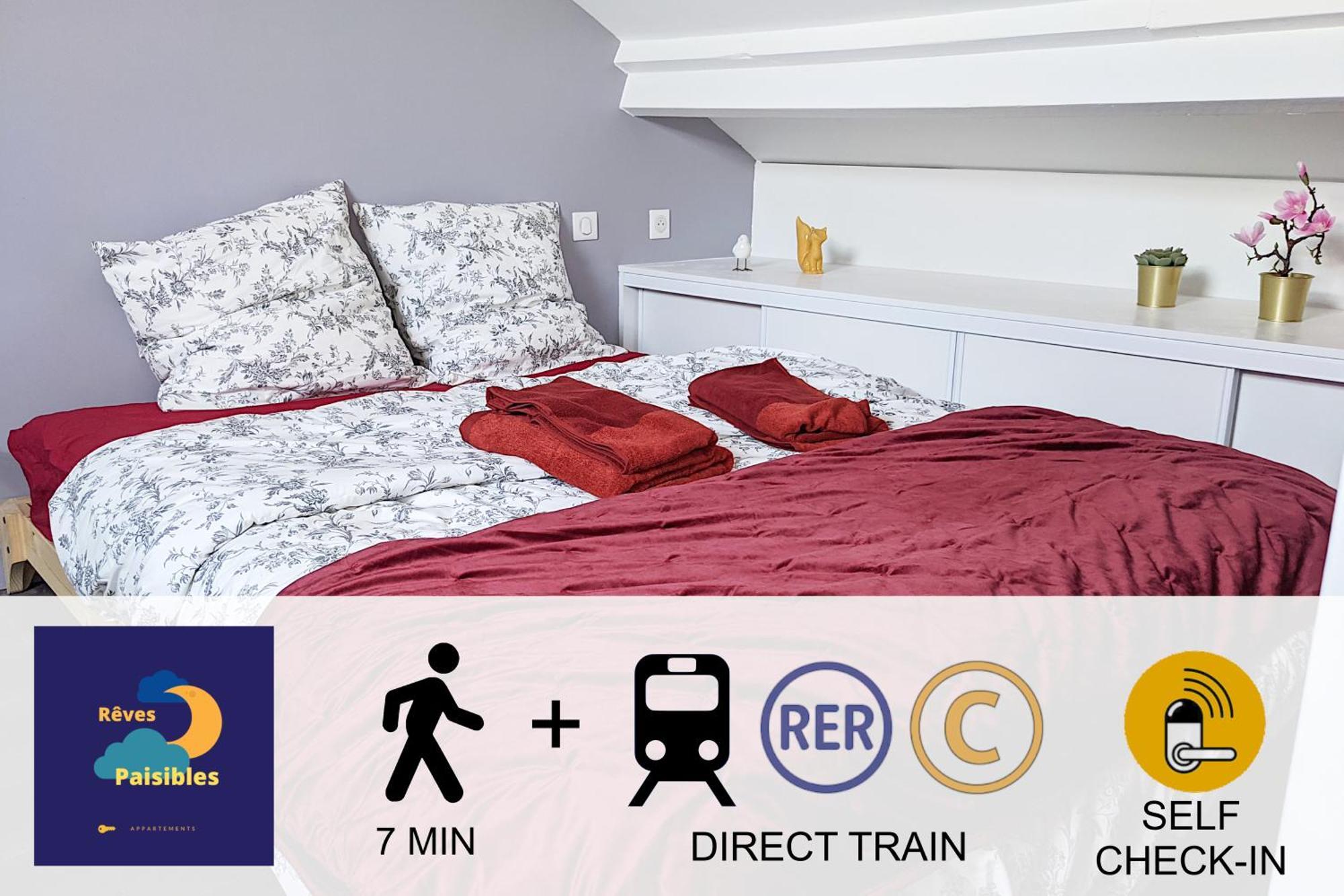 Rêves Paisibles Rubis - Appartement Choisy-le-Roi